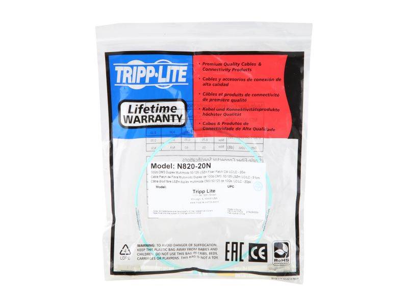 Fiber Optic Cable LC-LC 9/125 Duplex Single-Mode Fiber Cable Yellow 5 meters