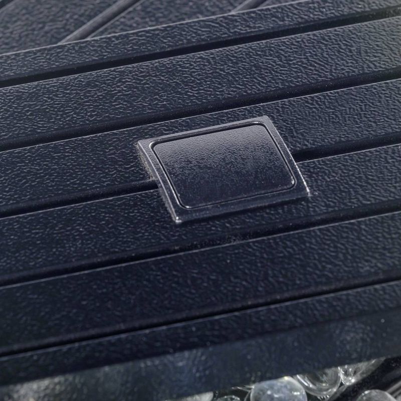 Rectangle Aluminum Fire Pit Table Hammered Black - Legacy Heating