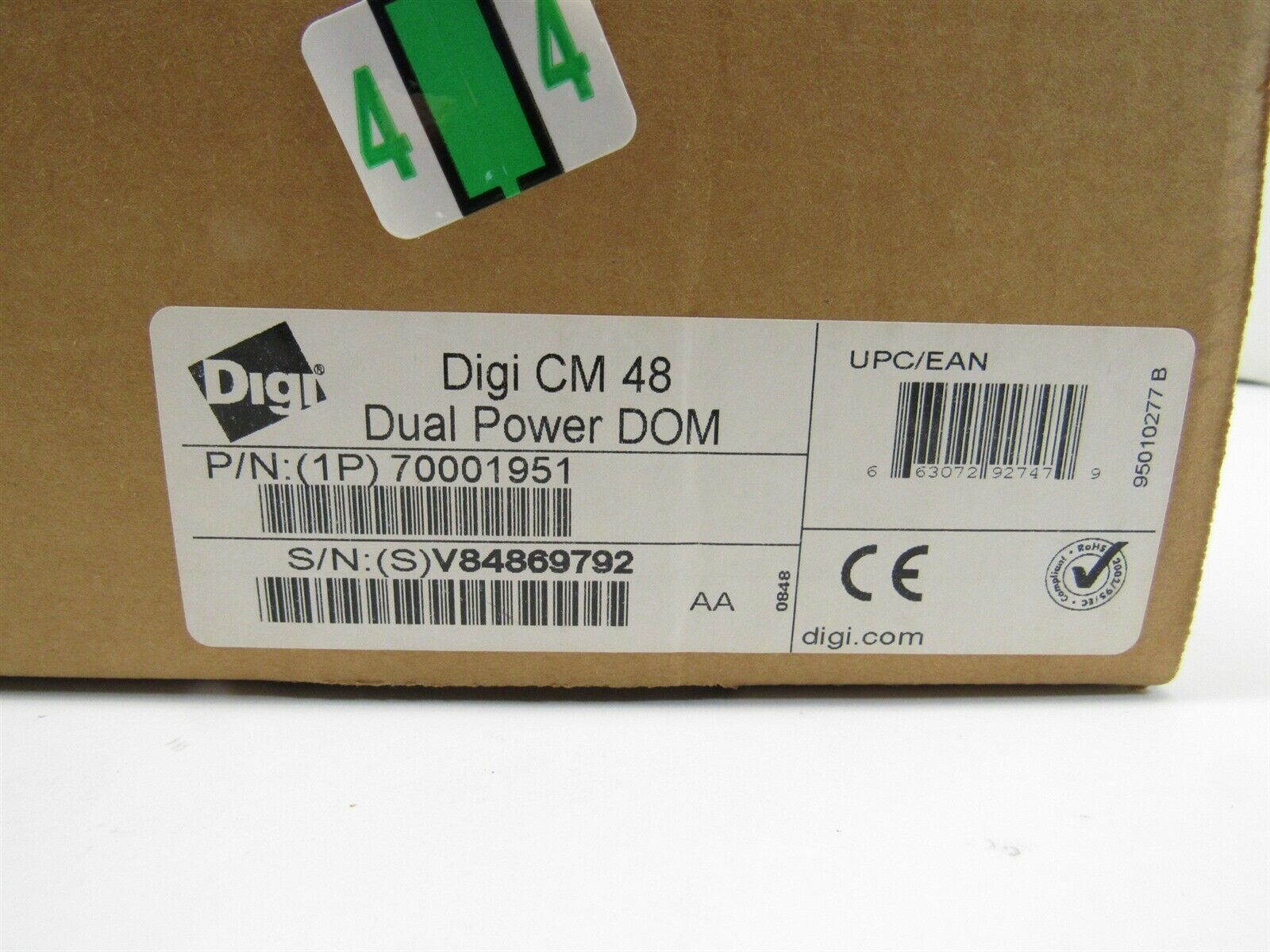 Digi 50000687-02 CM 48 70001951 Console Server 48x Serial Port Dual AC RMK New