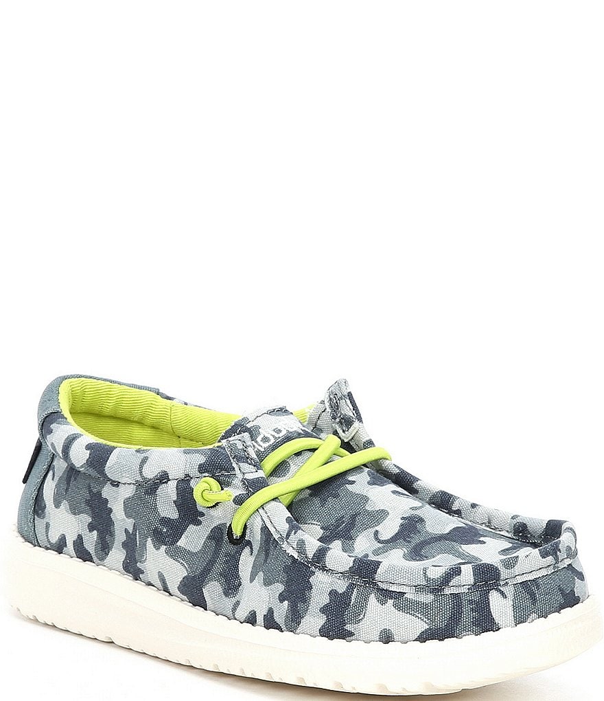 Hey Dude Boys' Wally Camodino Washable Slip-Ons (Youth)