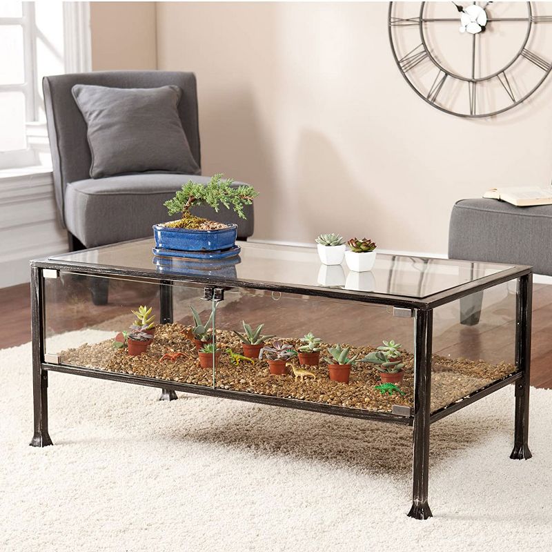 Ikiriya Nashville Solid Beige Wood Coffee Table Teak Finish