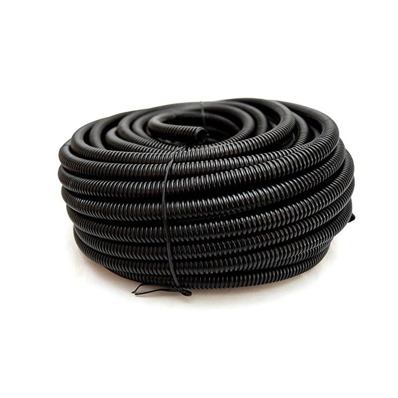Terminal Wire Loom Black 100 Feet 38quot Split Tubing Hose Cover Auto Home Marine