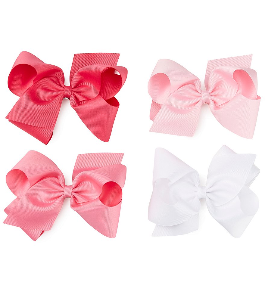 Edgehill Collection Little Girls Sparkle Satin Bow Wrap Headband