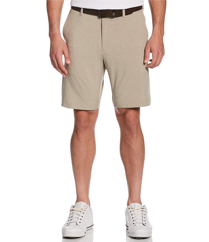 Callaway Golf Big & Tall Flat-Front Heather Ergo Stretch 10.5#double;-11#double; Inseams Shorts