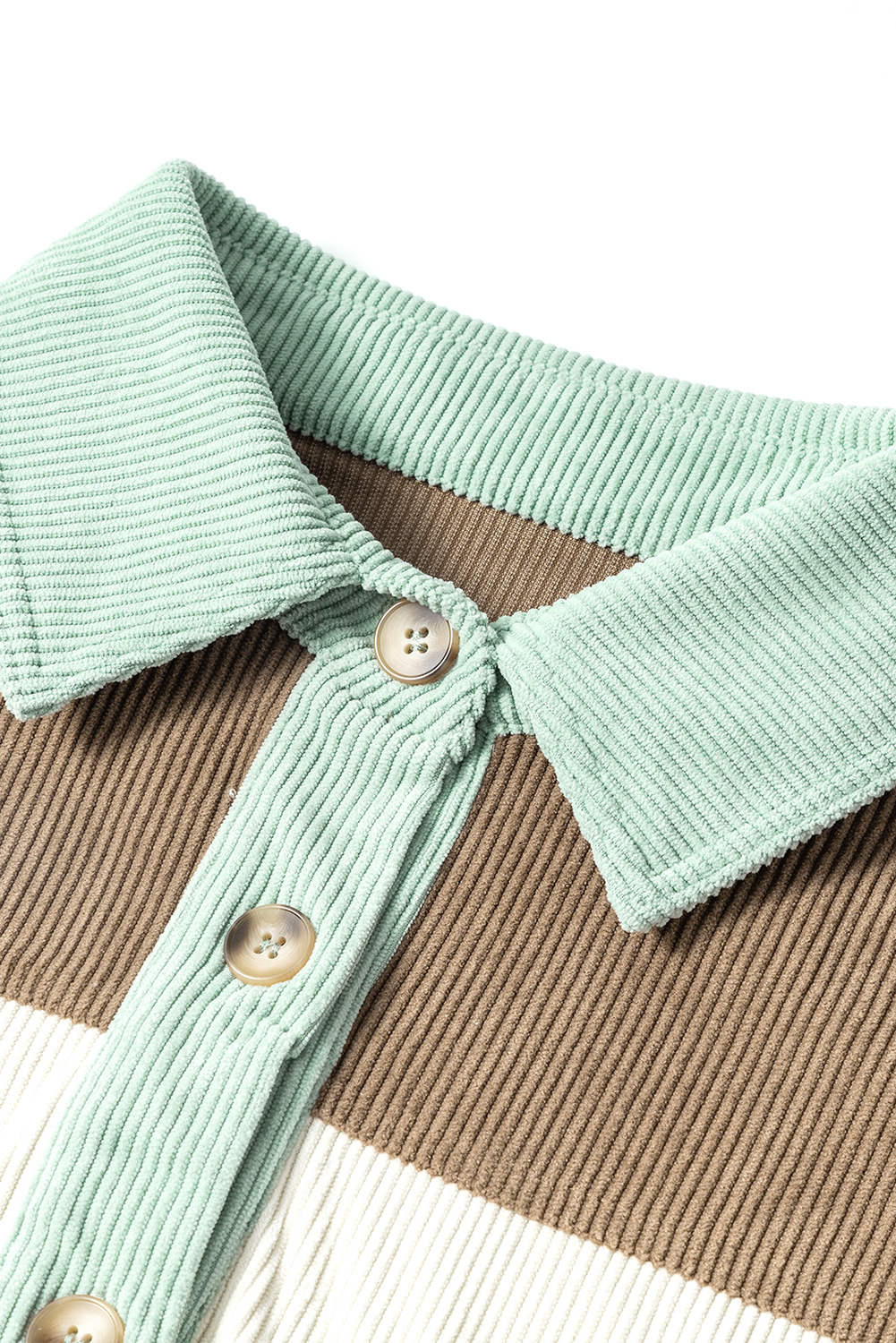 Brown Plaid Button Up Long Sleeve Flannel Shacket