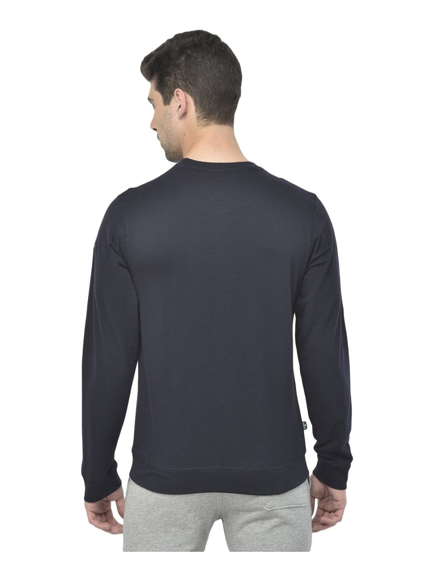 Woodland Navy Cotton Regular Fit T-Shirt