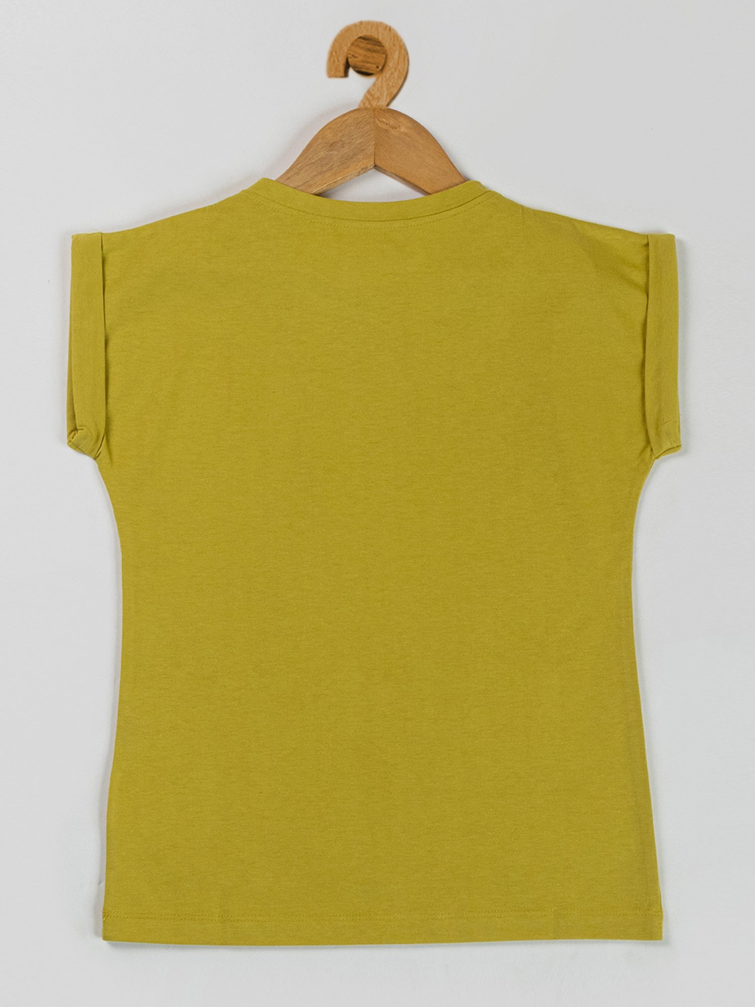 NINS MODA Kids Mustard Printed Top