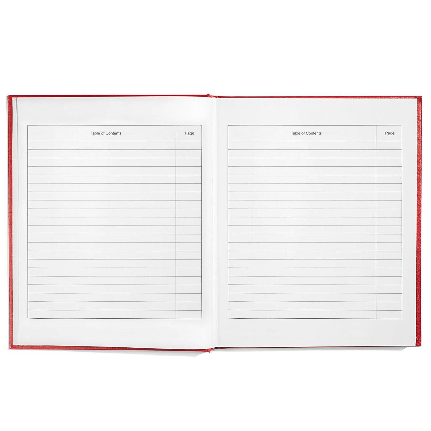 Scientific Notebook Company, Laboratory Notebook, 192 Pages 3001HC Red Hard Cover