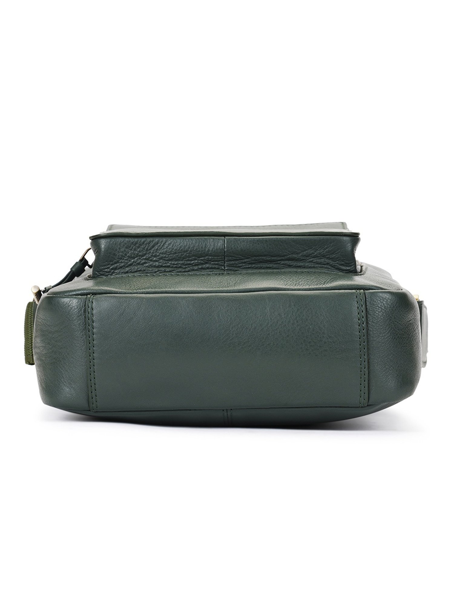 PERQUISITE MARK Green Solid Medium Cross Body Bag