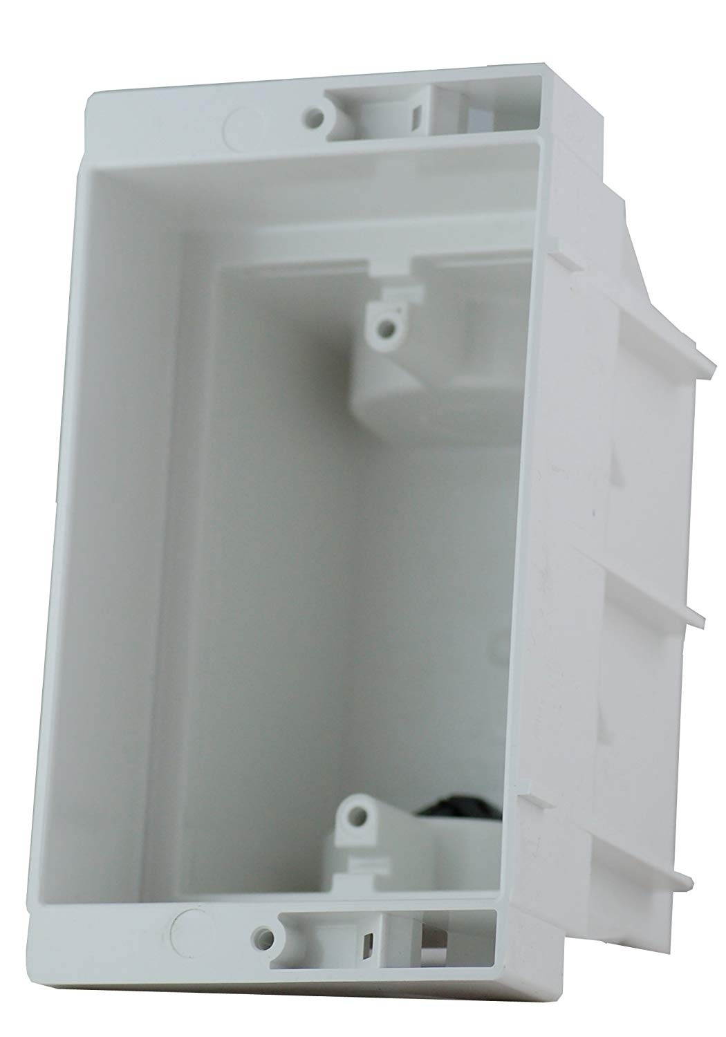 Arlington DVFR1W-1 Recessed Electrical/Outlet Mounting Box, Single Gang