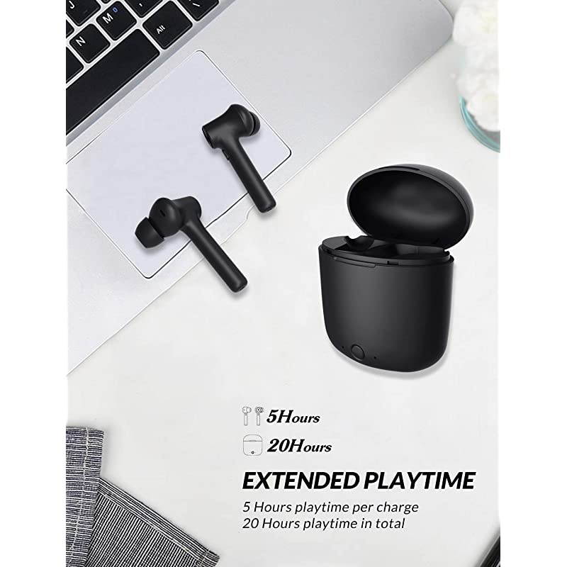 Bluetooth 50 Wireless Earbuds  HiHurricane TWS Wireless Earbud Headphones inEar Earphones with Charging Case Mini Car Headset Builtin Mic for Cell PhoneRunningAndroid 5Hrs Playtime