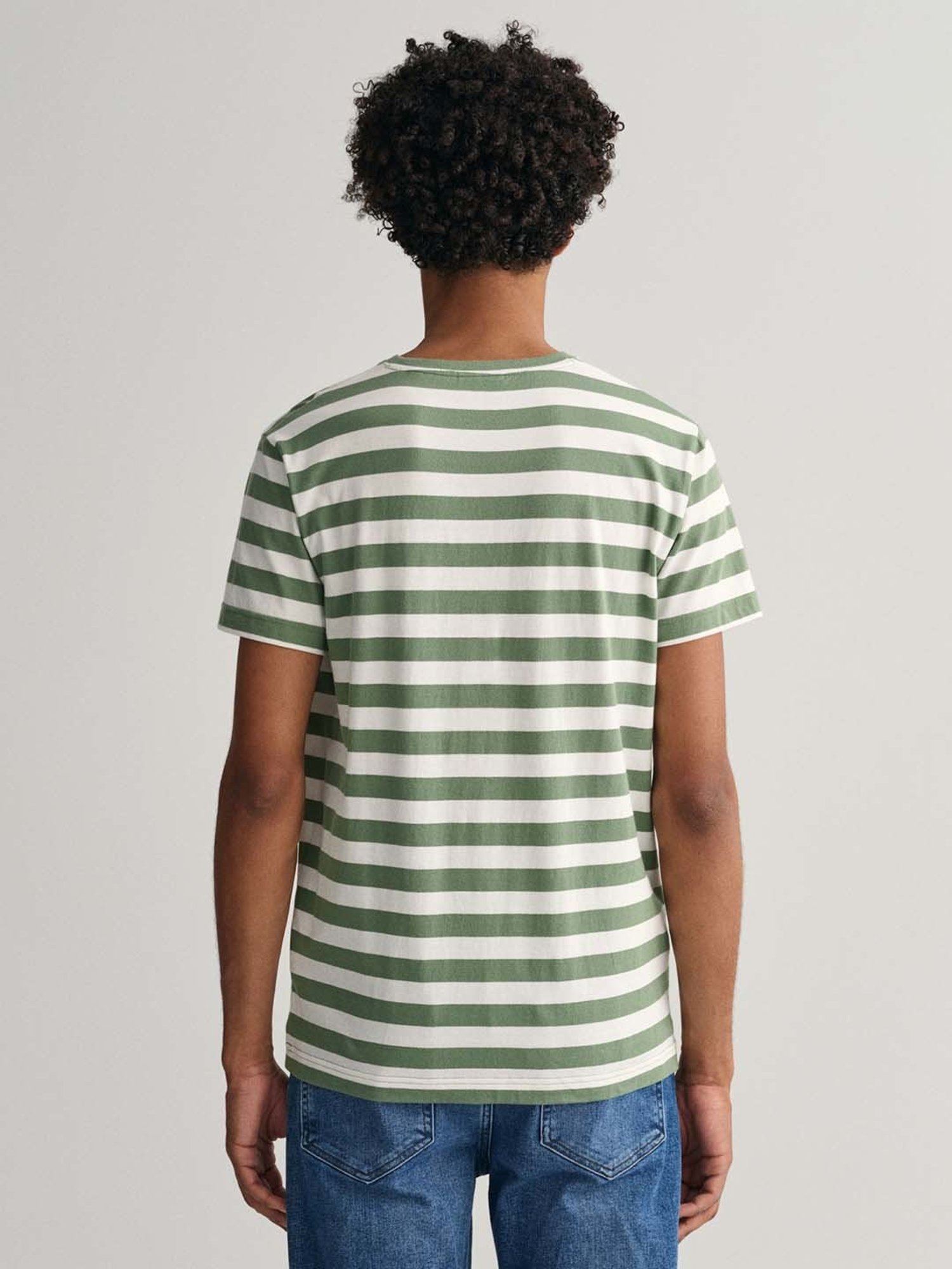 GANT Green Regular Fit Cotton Crew T-shirt