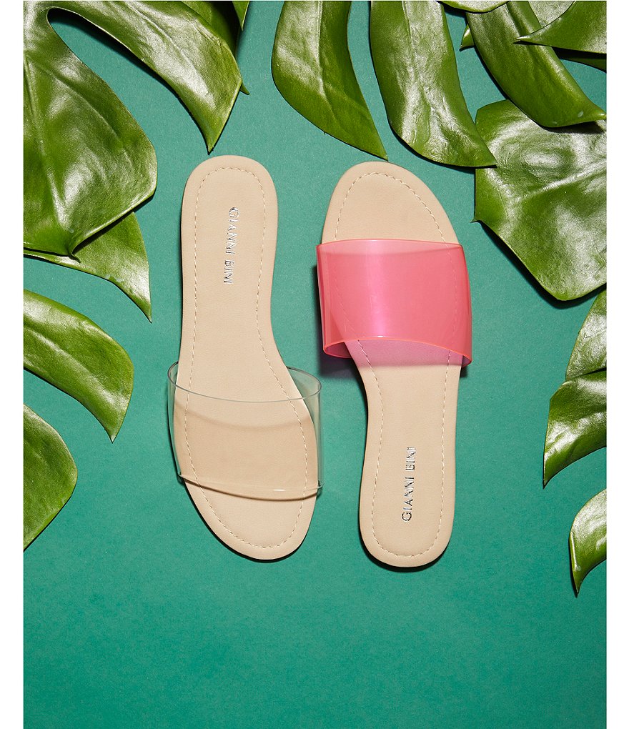 Gianni Bini Lottee Clear Vinyl Slides