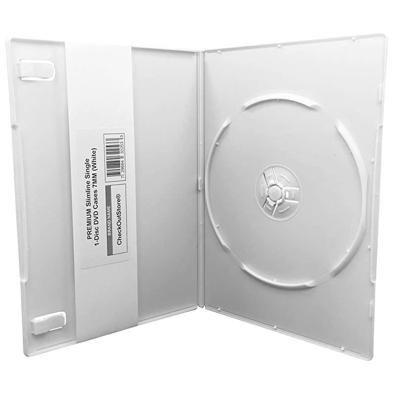 50) Premium Slimline Single 1-Disc DVD Cases 7mm (Green)