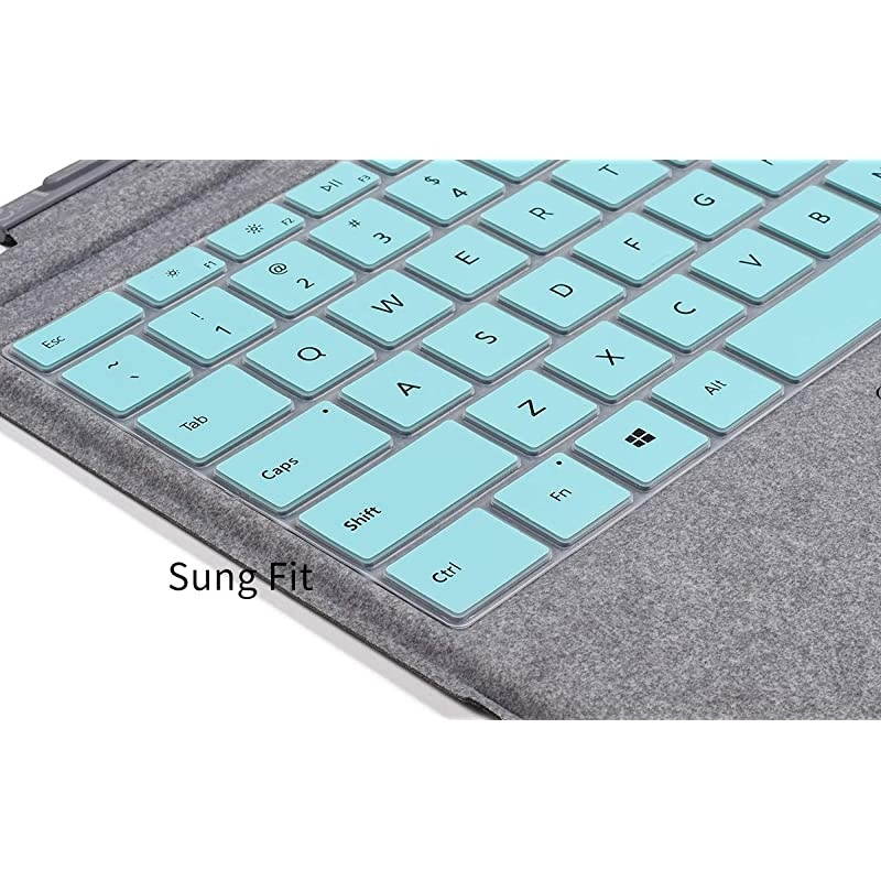 Keyboard Cover for New Microsoft Surface Pro 7 2020 2019 Surface Pro 6 2018 Surface Pro 5 2017 Surface Pro 4 Surface Pro 123 inch Accessories Mint