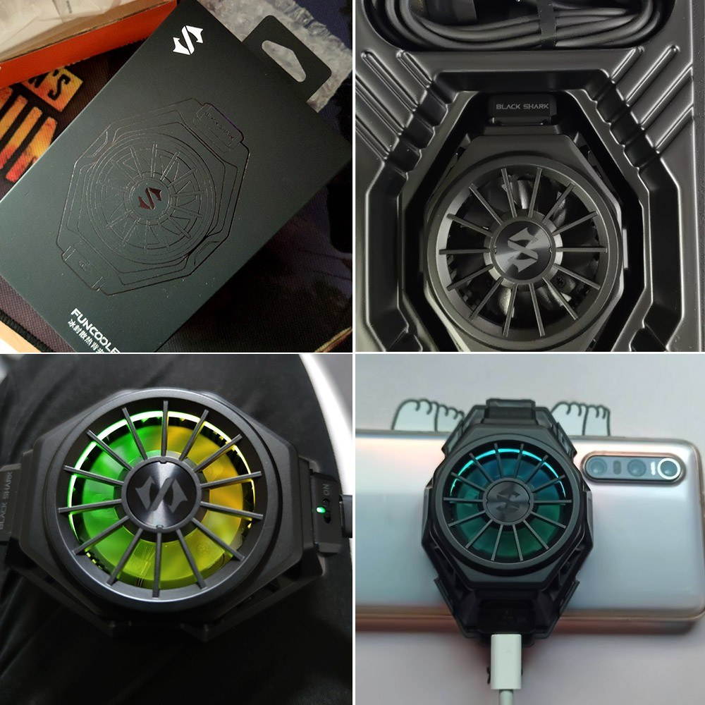 Xiaomi BlackShark FunCooler Pro BR20 Cool Cooling Back Clip Type-C Bass Mini Radiating Device For Xiaomi iPhone Huawei Samsung Mobile Phone