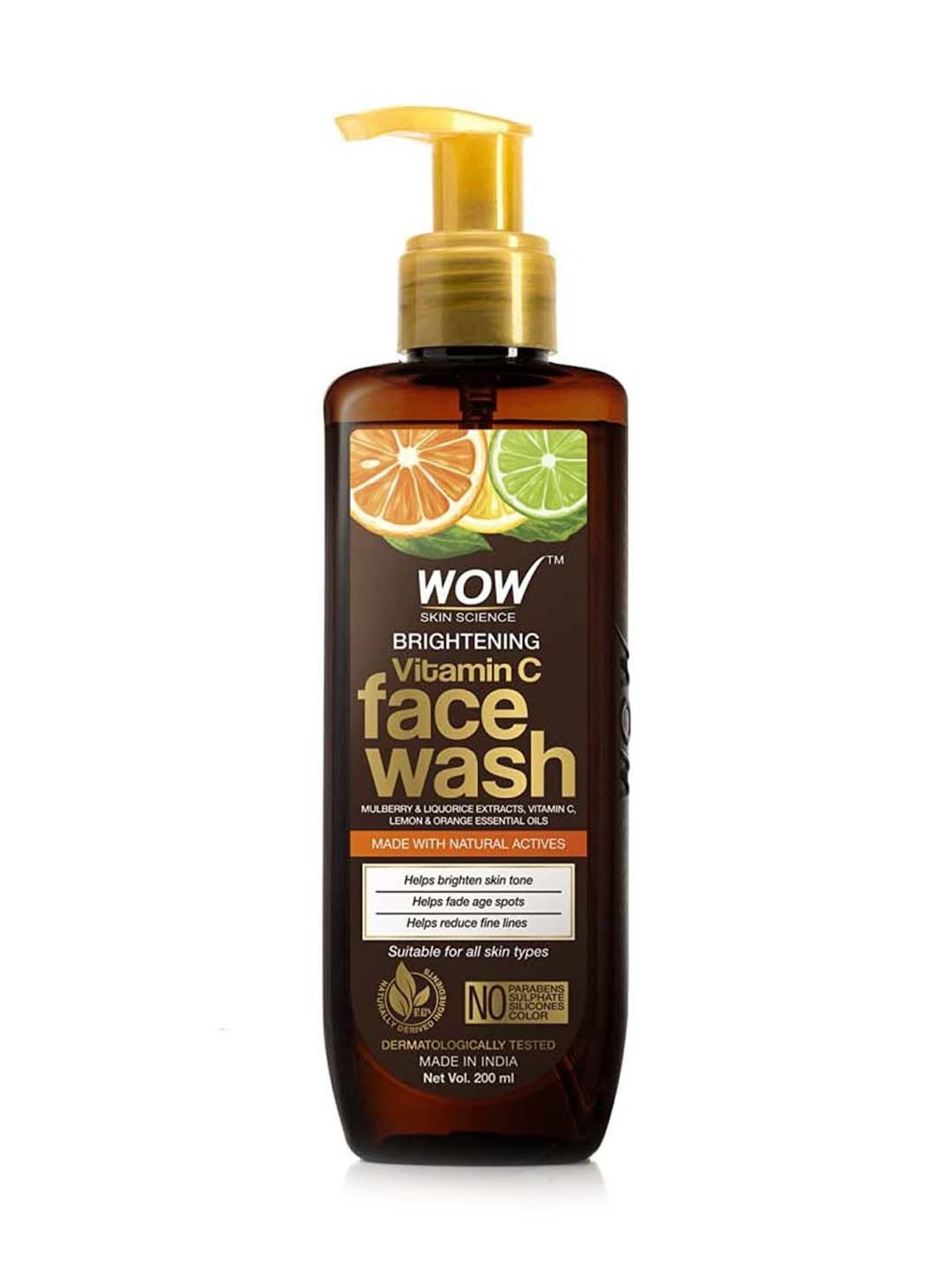 WOW Skin Science Brightening Vitamin C Face Wash - 200 ml