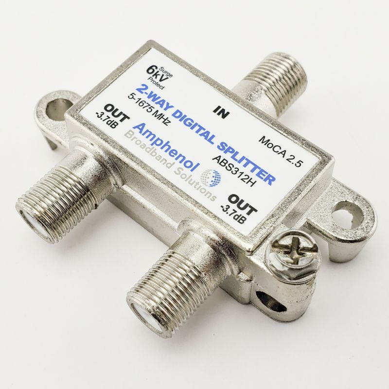 Amphenol 3-Way Digital Splitter MoCA 2.0 ABS313H