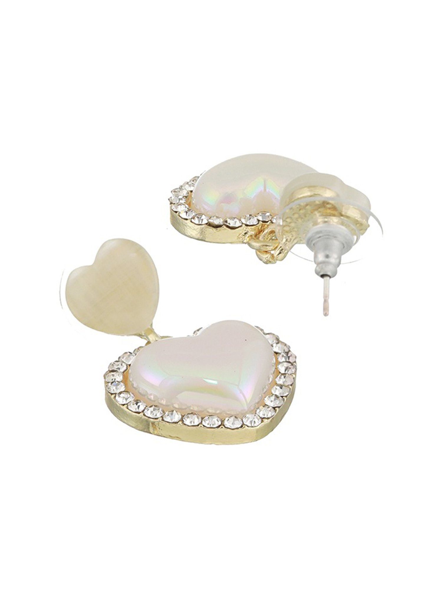 Aatmana Gold-Plated Heart Shaped Drop Earrings