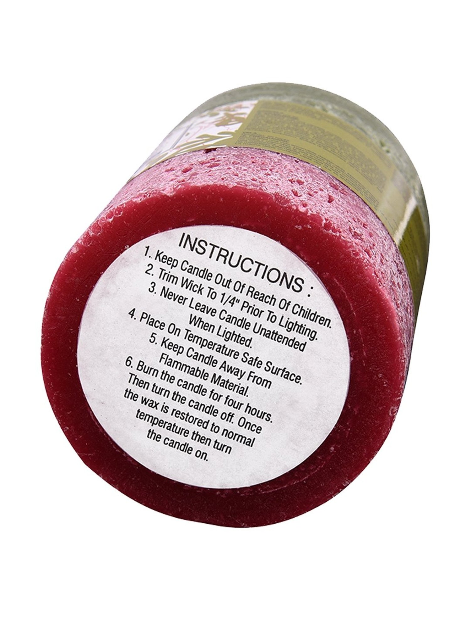 Rosemoore Wax Bergamot & Geranium Pillar Candle