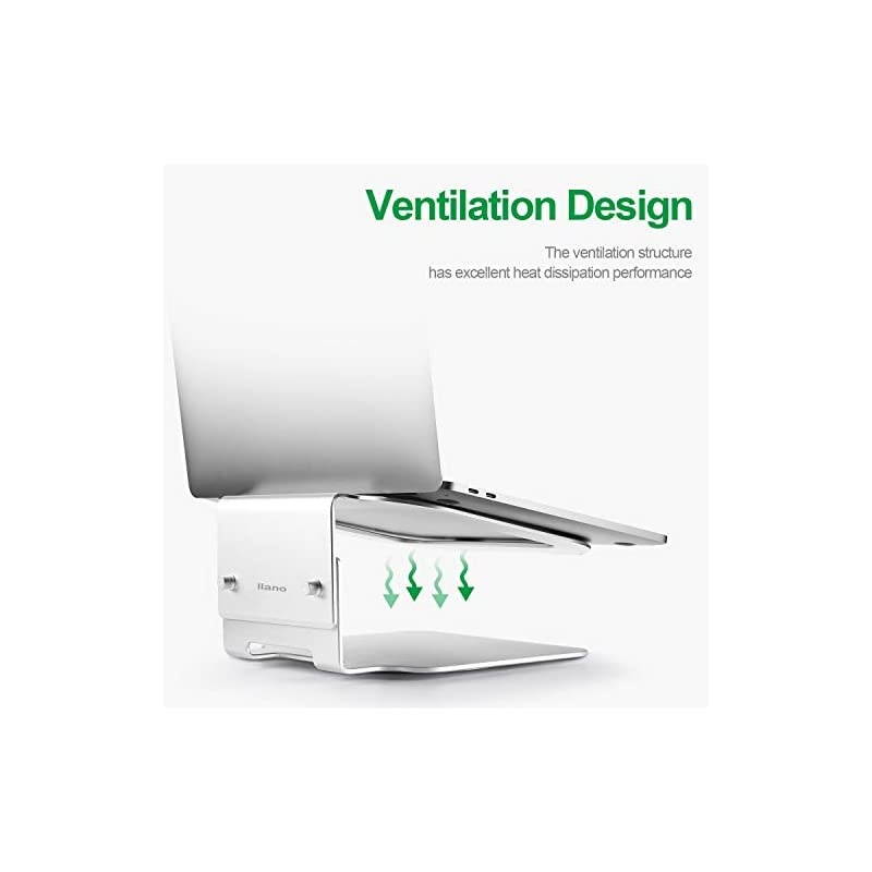 Adjustable Laptop Stand,Aluminum Laptop Stand for Desk,Super Stable Laptop Riser Compatible with MacBook, Air, Pro All Laptops