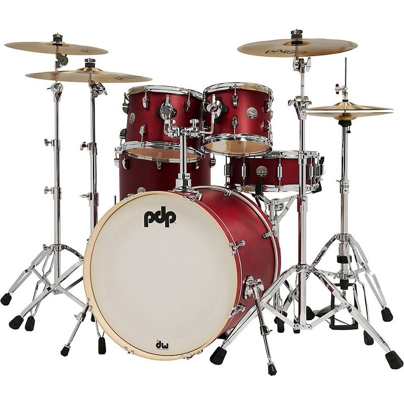 PDP by DW Spectrum Series 5-Piece Shell Pack with 22 in. Bass Drum Cherry Stain