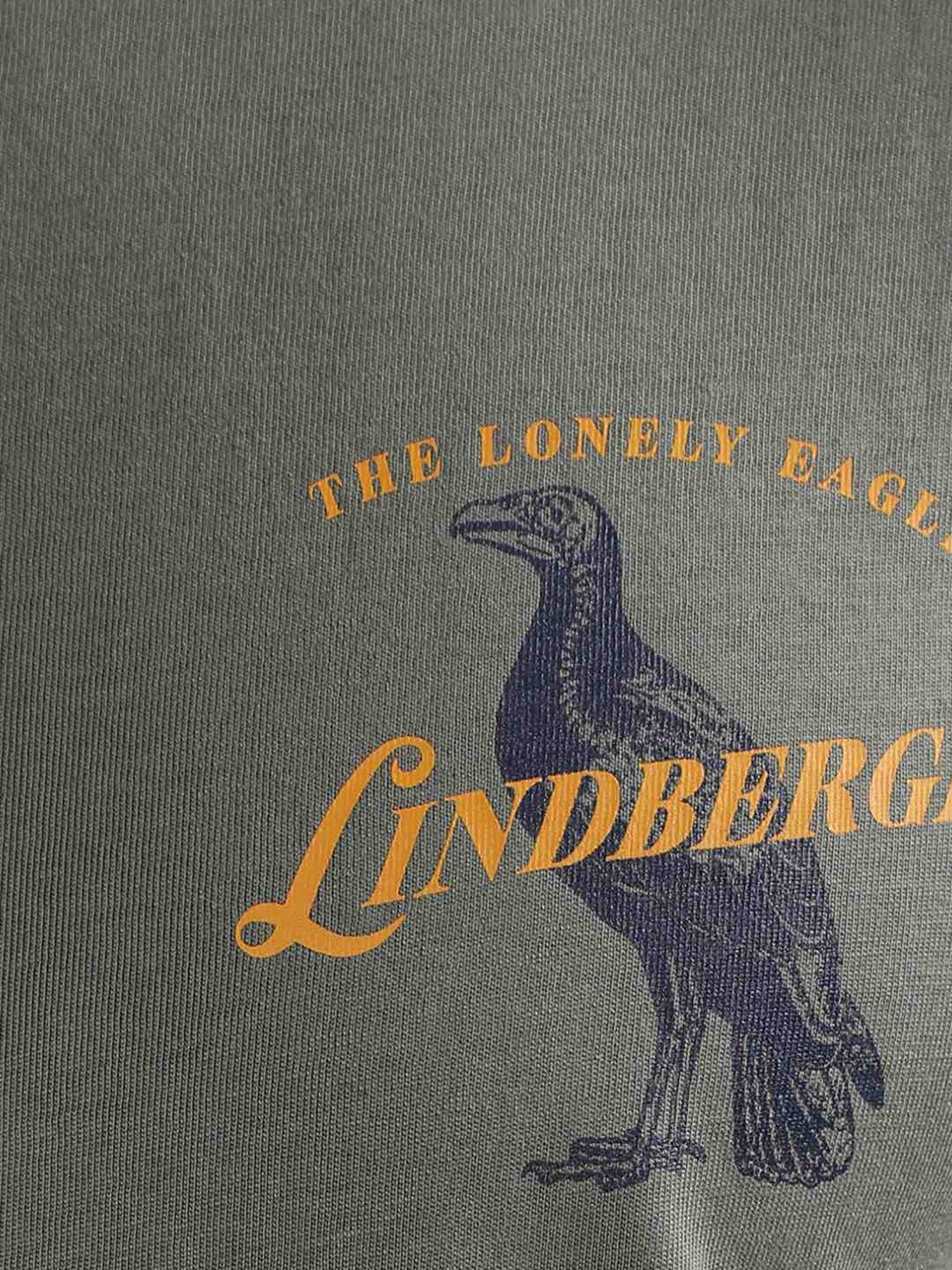 Lindbergh Green Cotton Regular Fit T-Shirt