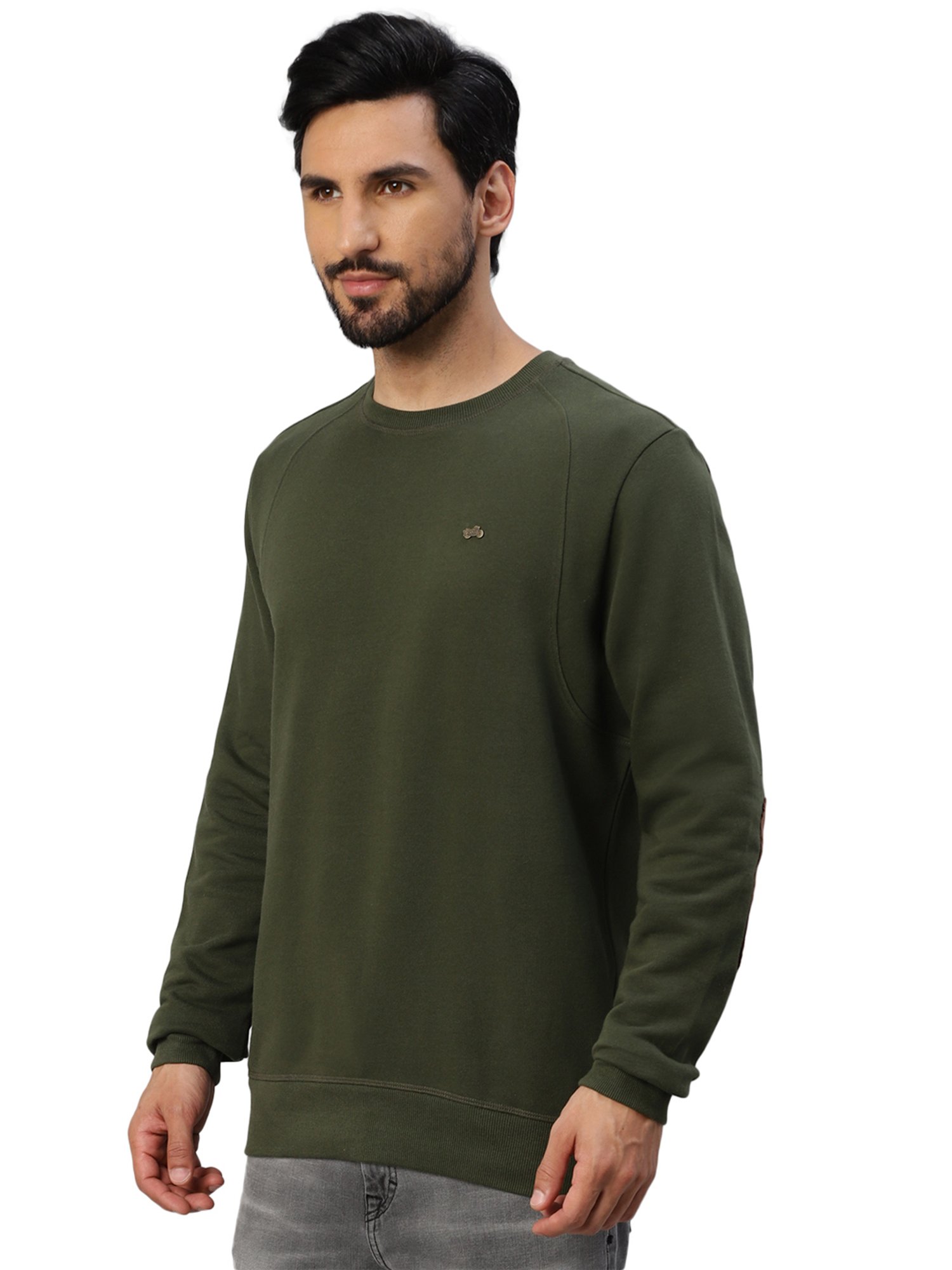 Royal Enfield Dark Olive Regular Fit Sweatshirt
