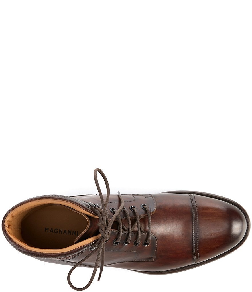 Magnanni Men's Peyton II Cap Toe Lace-Up Boots
