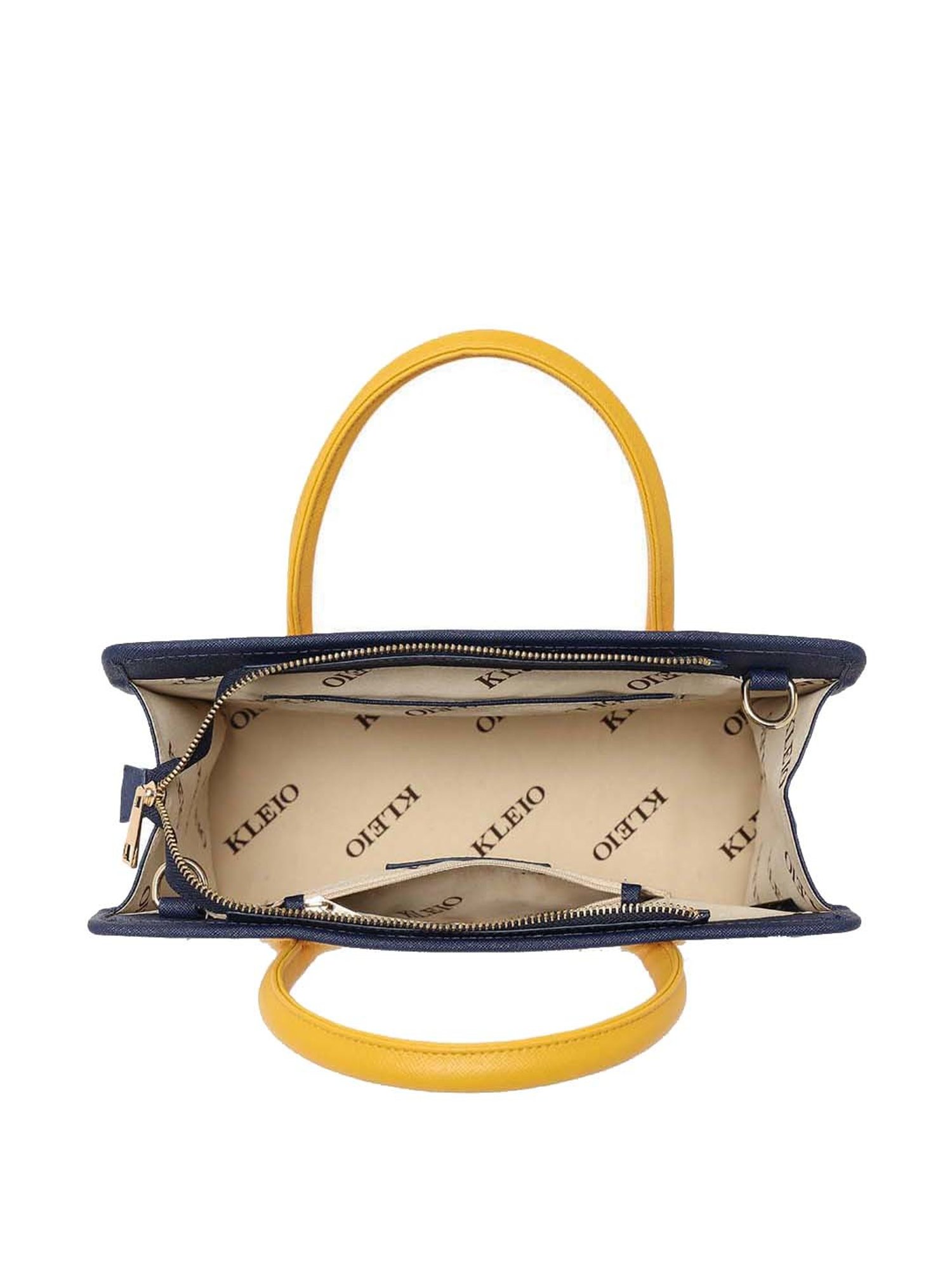 KLEIO Pink Solid Medium Handbag