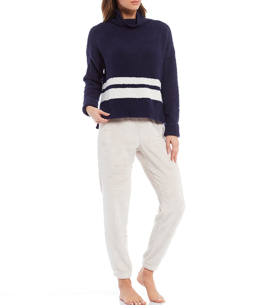 UGG Sage Sweater-Knit Striped Lounge Top