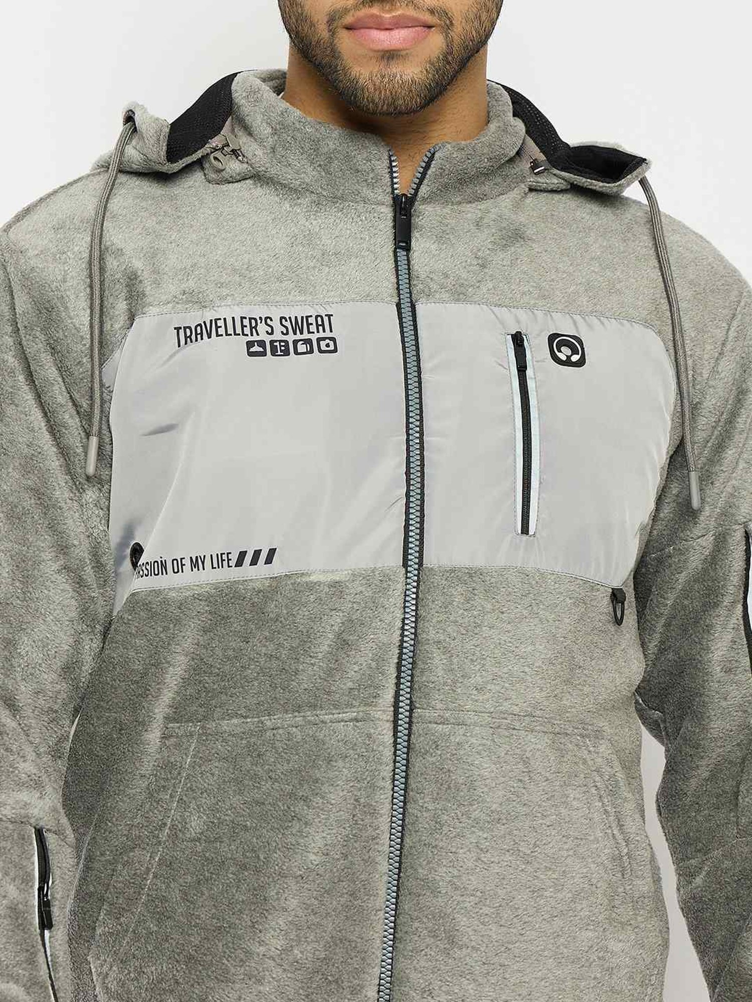 Duke M.Grey Melange Regular Fit Hooded Sweatshirt