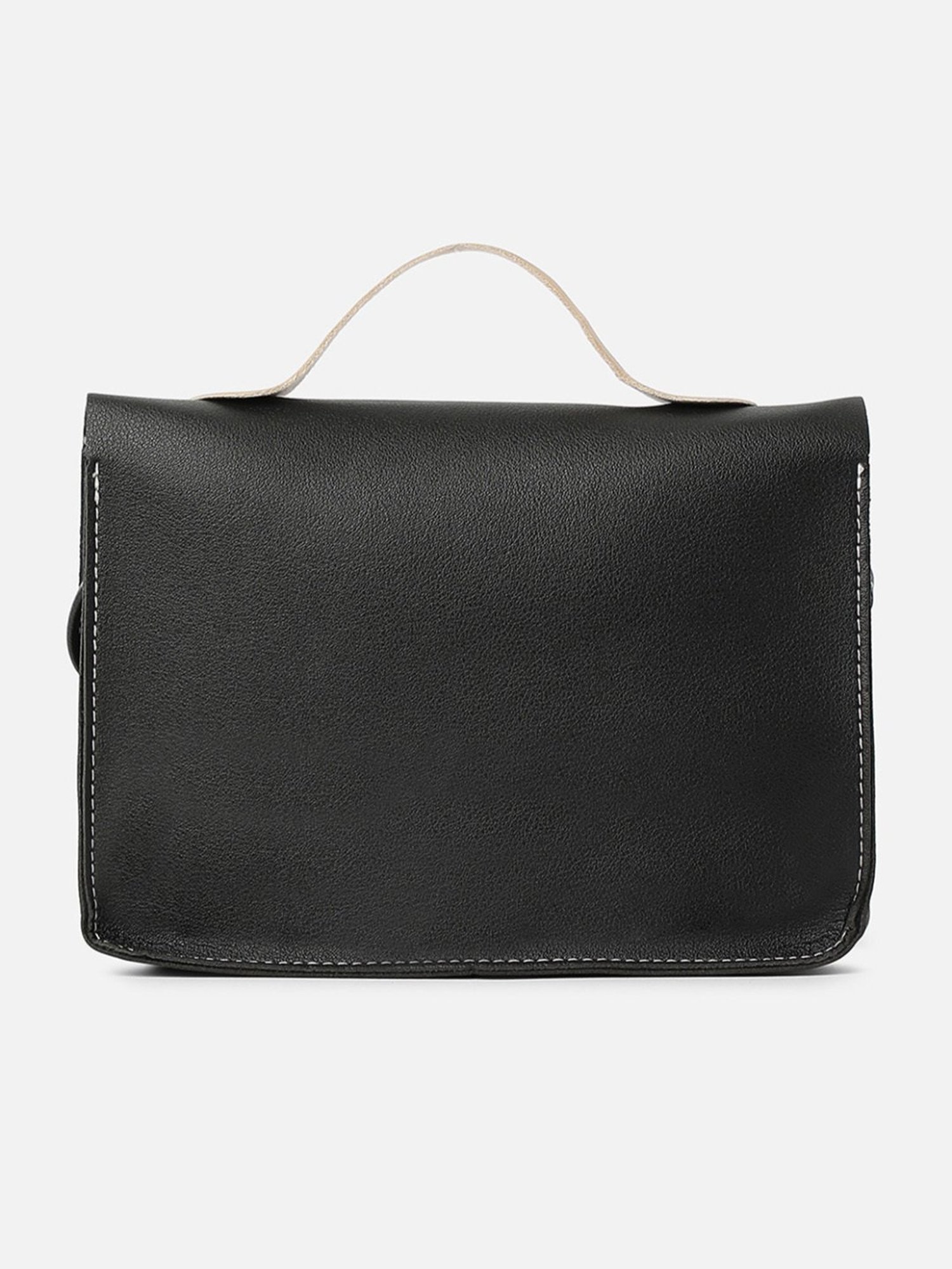 HauteSauce Black Medium Satchel Handbag