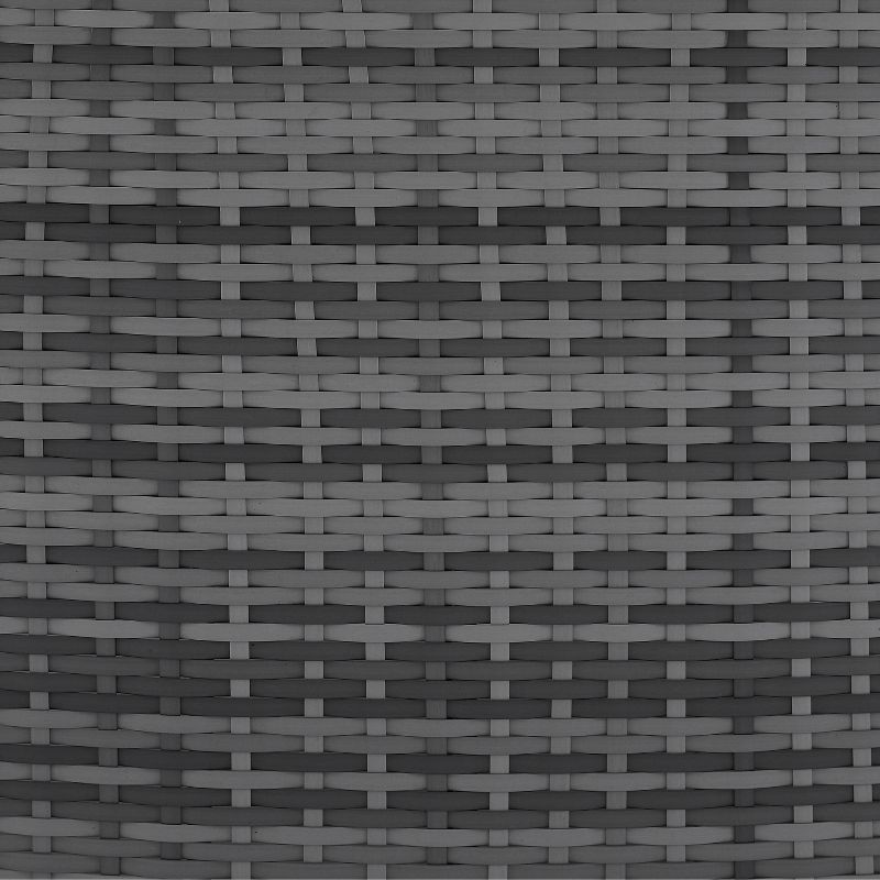 Catalina Outdoor Wicker Round Coffee Table - Gray - Crosley