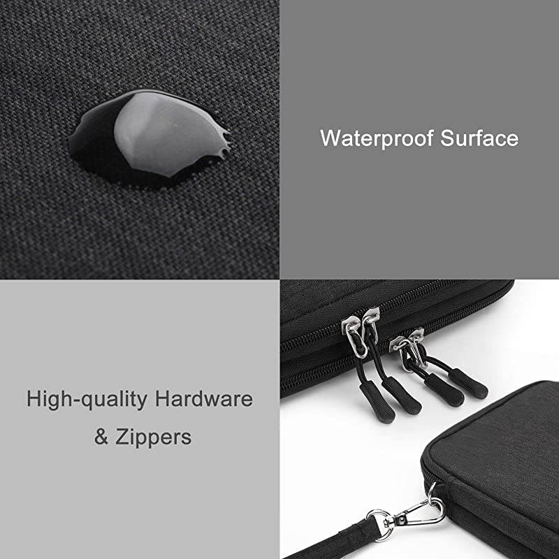 Electronics Organizer  Electronic Accessories Cable Organizer Bag Waterproof Travel Cable Storage Bag for Charging Cable Cellphone Mini Tablet Up to 79 and More Black and Green