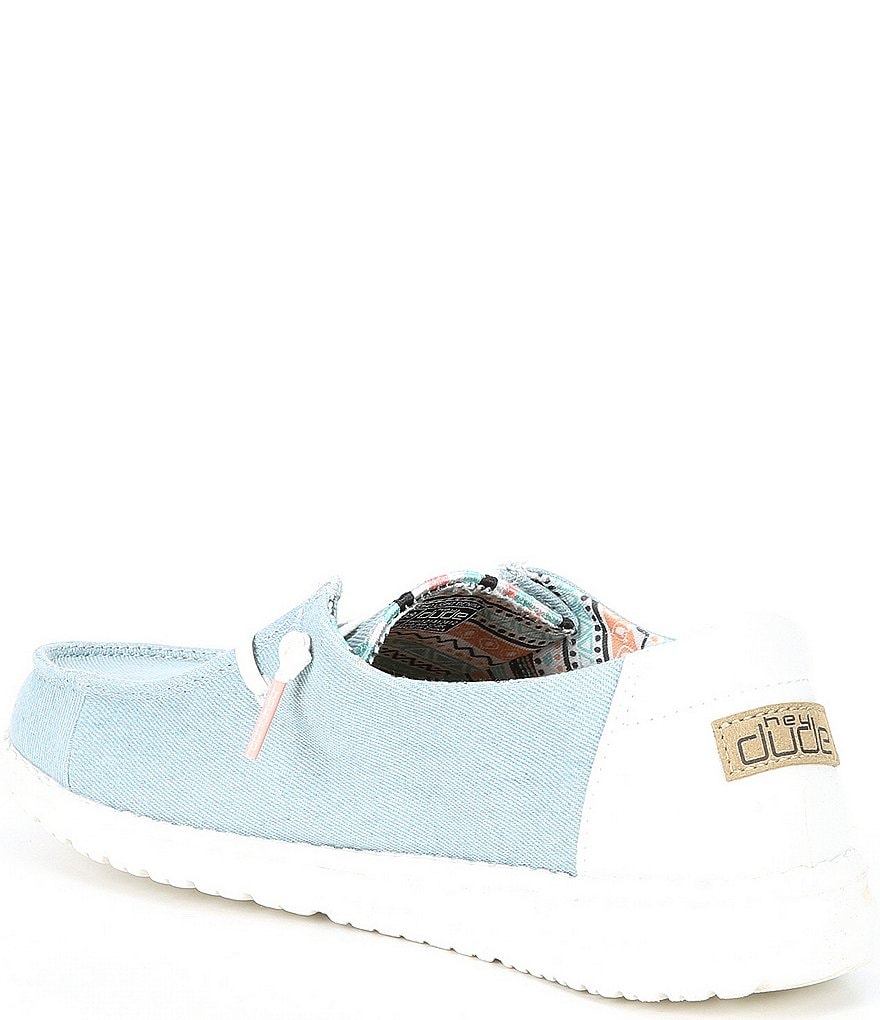 Hey Dude Women's Wendy Canvas Boho Washable Slip-Ons