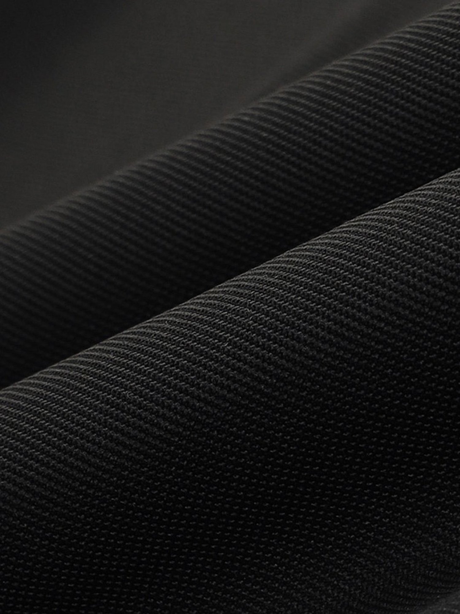 USPA Active Black Slim Fit Texture Sports Polo