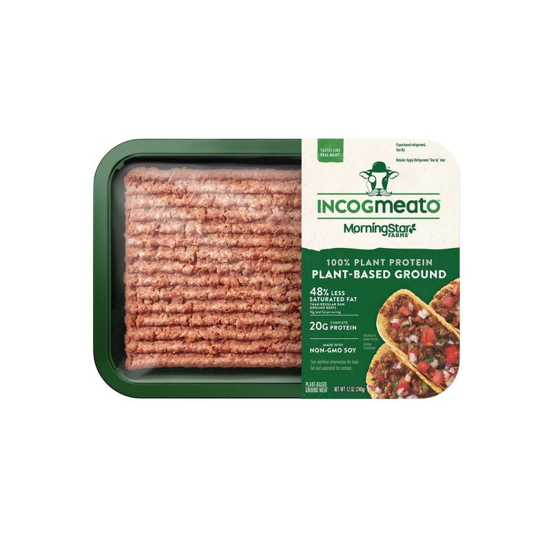 Morningstar Farms Incogmeato Frozen Original Plant-Based Ground  - 12oz