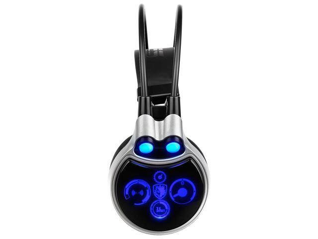 SADES R8 Gaming Headset Virtual 7.1 Channel Surround Sound USB PC Stereo Headphones with High Sensitivity Microphone LED Light