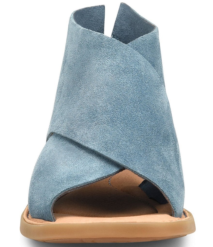 Born Iwa Criss Cross Banded Suede Sandals
