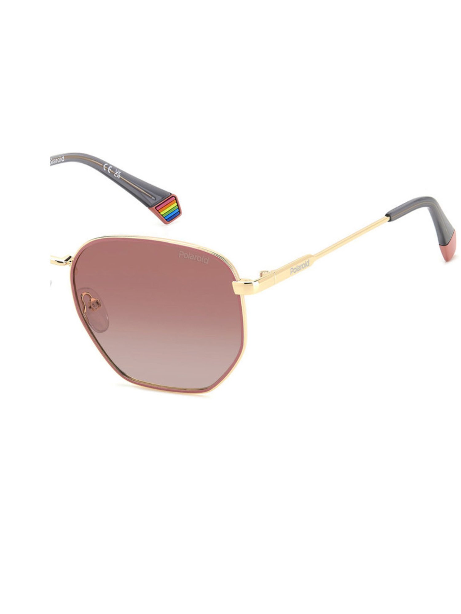Polaroid Red Round UV Protection Unisex Sunglasses