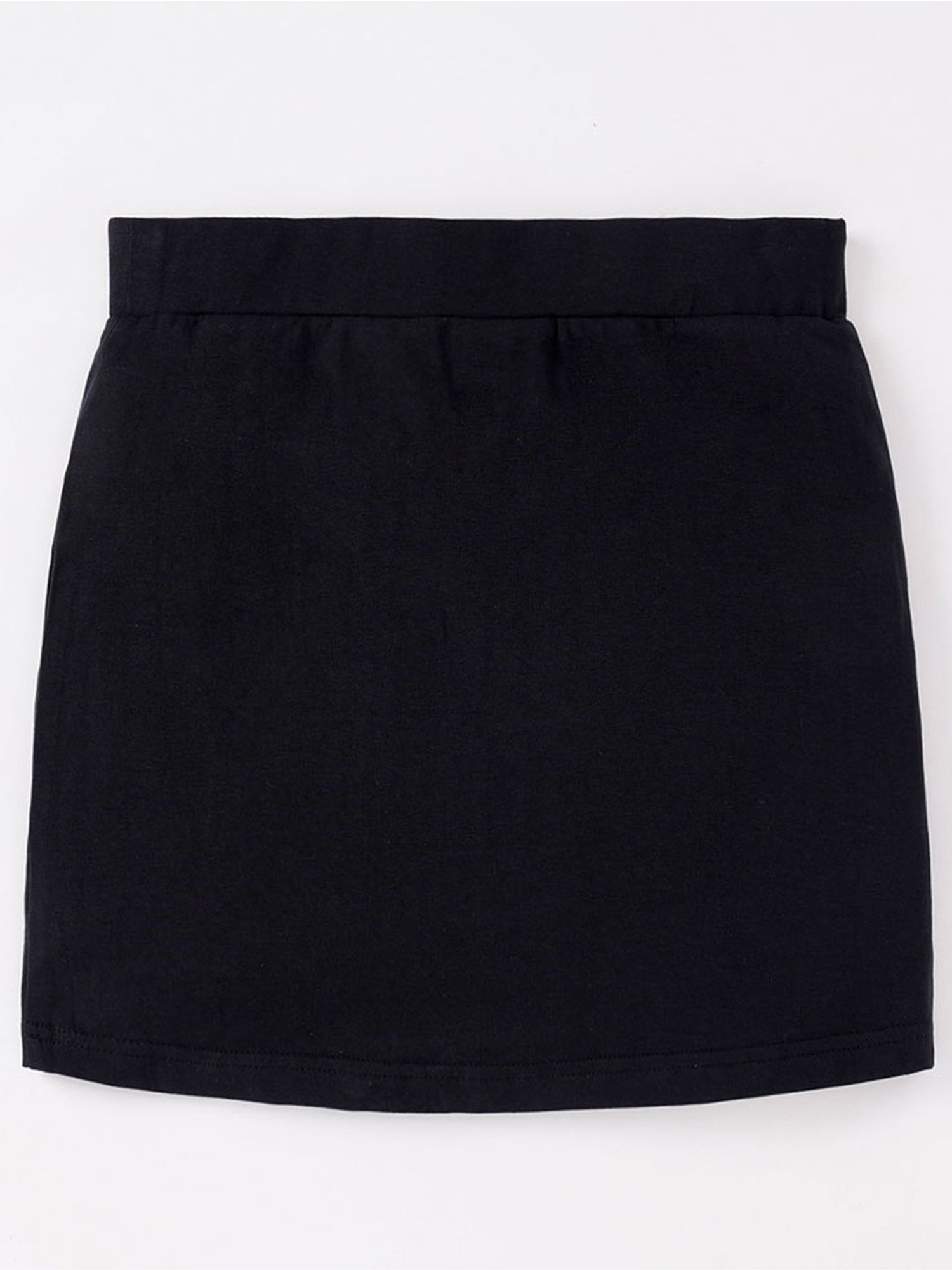 Edheads Kids Black Cotton Regular Fit Skirt