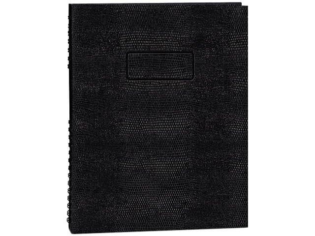 Blueline A10200EBLK Exec Wirebound Notebook, College/Margin Rule, 8-1/2 x 11, BLK, 200 Sheets