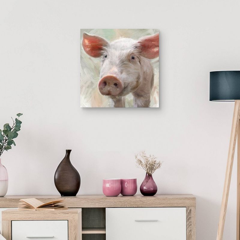 24" x 24" Farm Critters Iv by Studio Arts Unframed Wall Canvas - Masterpiece Art Gallery