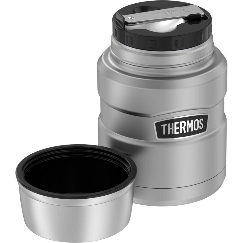 Thermos 16oz Stainless King Food Jar with Spoon - Stainless Steel