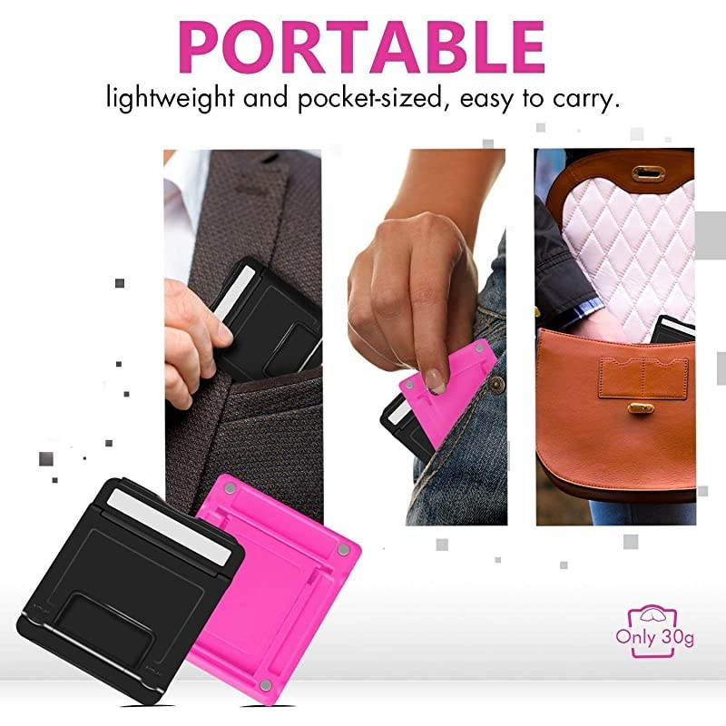 Pack Cell Phone Stands Universal Foldable Tablet Stand MultiAngle Pocket Desktop Holder Cradle Compatible with iPhone 11 Pro Xs Max X 8 7 s Plus All Android Smartphones Tablets 10