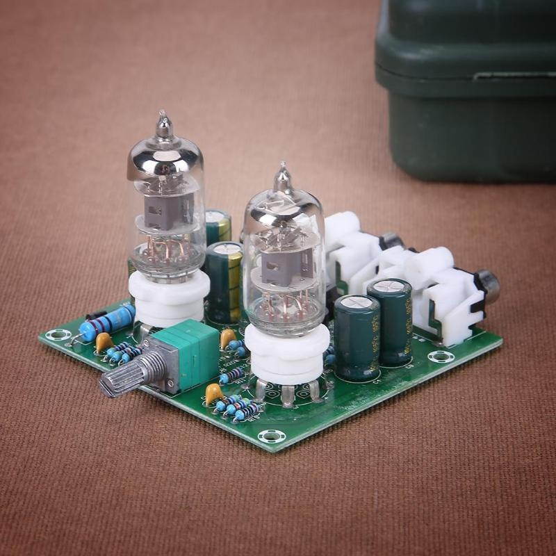 DP-iot 6J1 Tube Amplifier Kit Diy Amplifier Kit Hifi Stereo Electronic Tube Preamplifier Board Preamp Lamp Amplifer Module Bile Amp