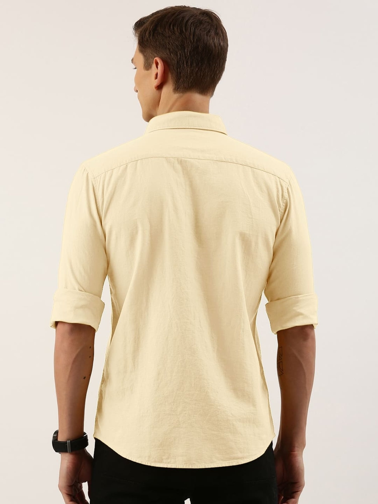 IVOC Beige Slim Fit Shirt