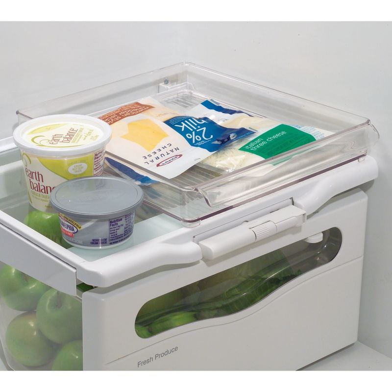 InterDesign Fridge and Freezer Storage Tray Large Clear