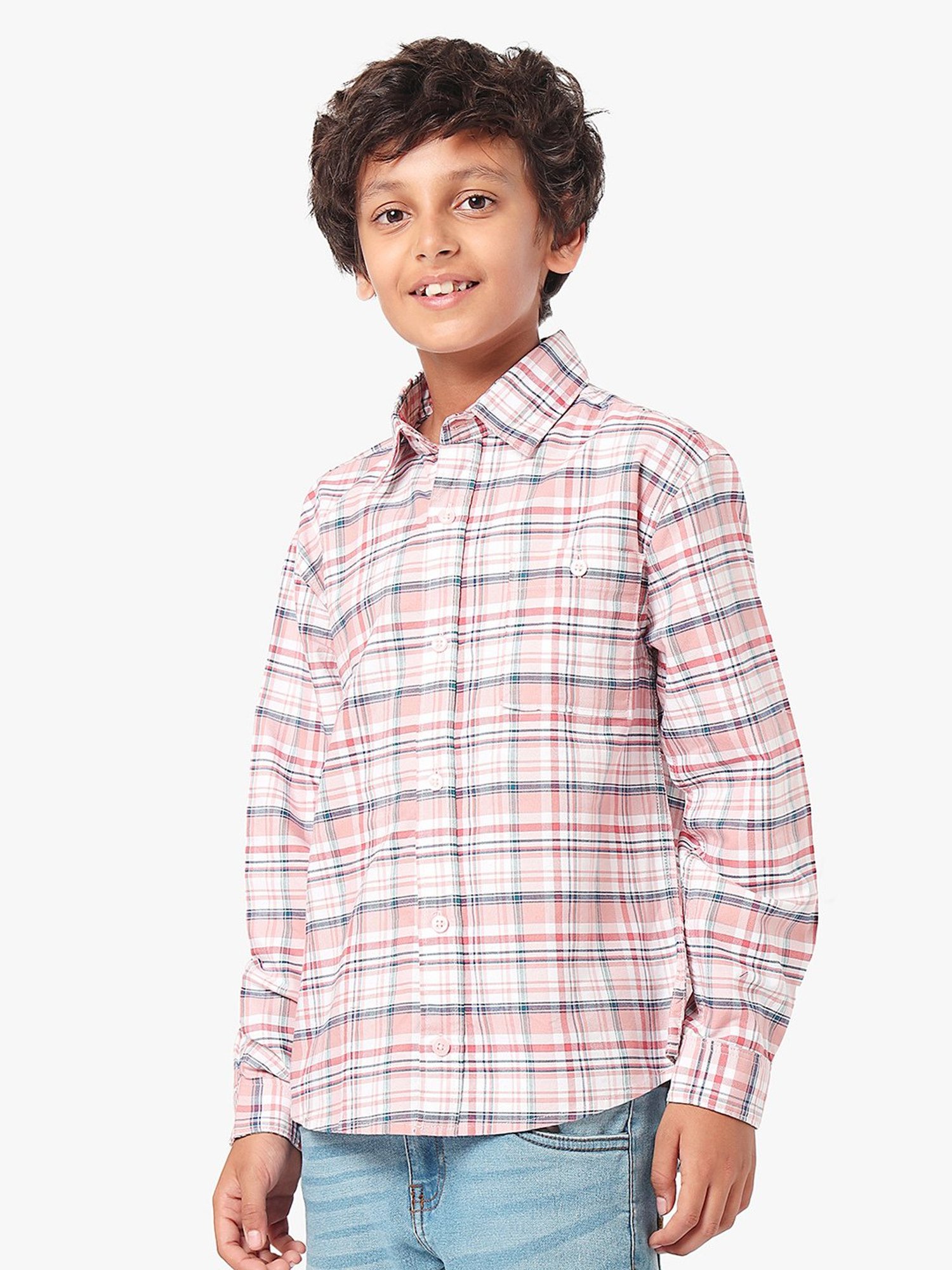 LilPicks Kids Multicolor Checks Full Sleeves Shirt